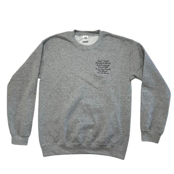 READ RECEIPTS Supreme Court “People I Would Interrupt” Gray Sweatshirt Small - Picture 5 of 12